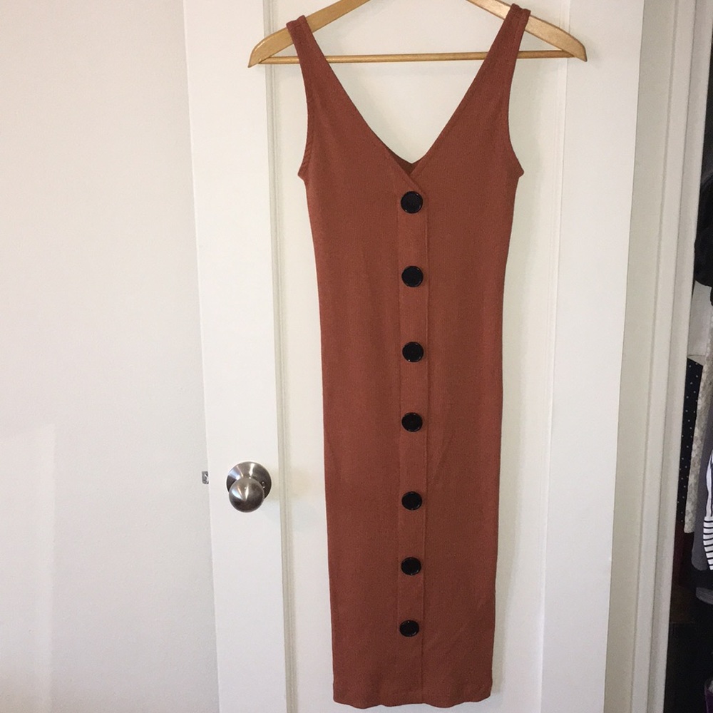 Ribbed Midi Dress